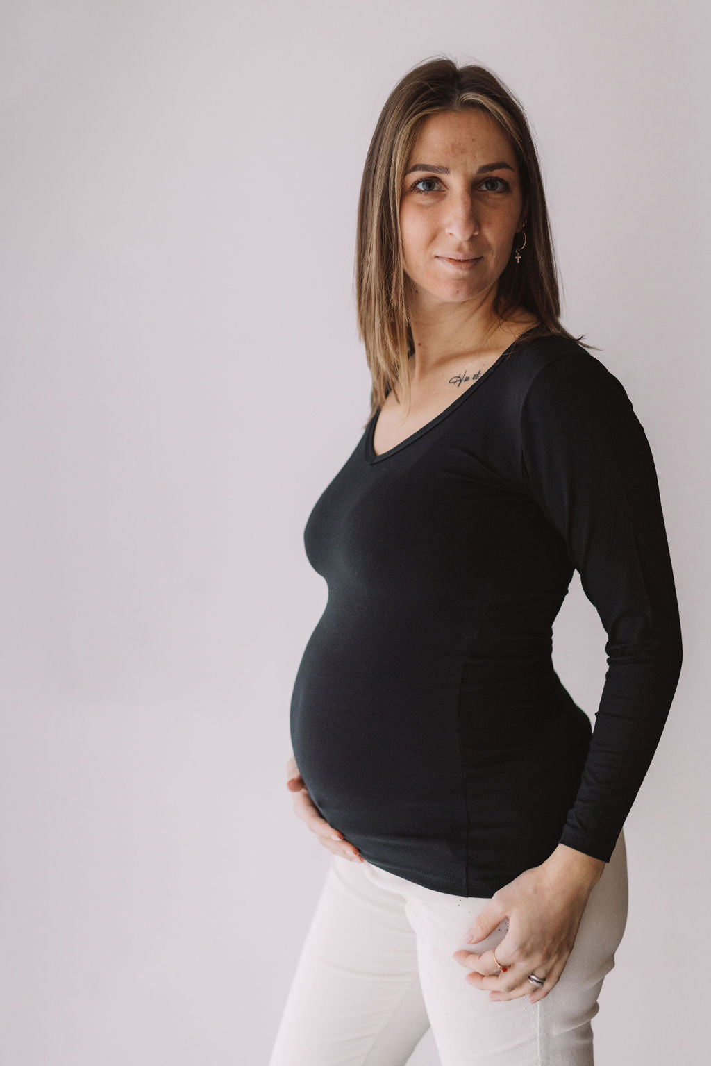 Maglia manica lunga allattamento e gravidanza
