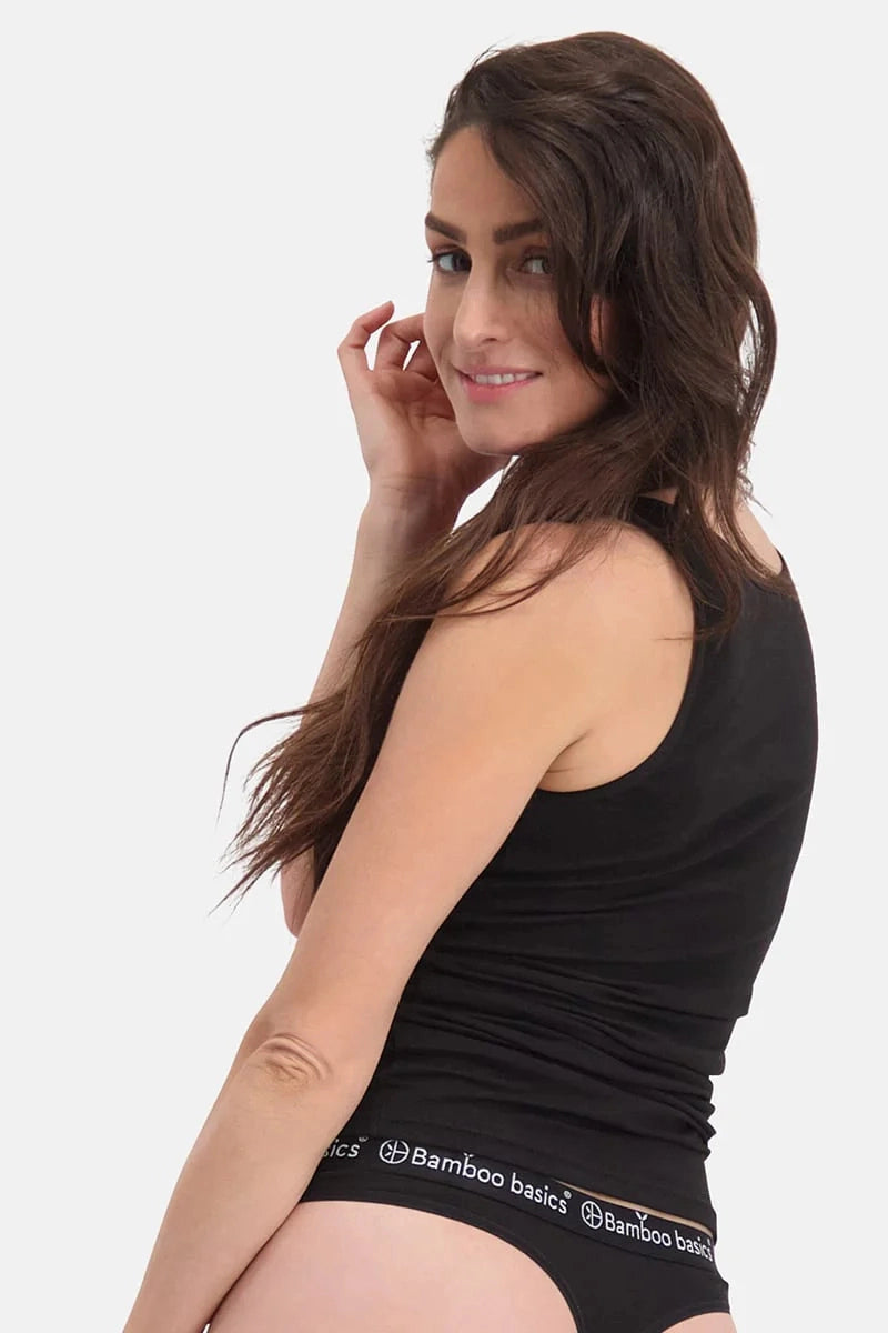Canottiera donna spalla larga in bamboo (set 2 pezzi)