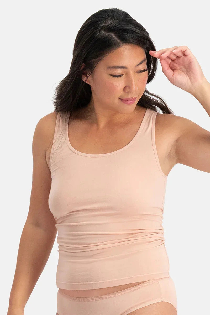 Canottiera donna spalla larga in bamboo (set 2 pezzi)
