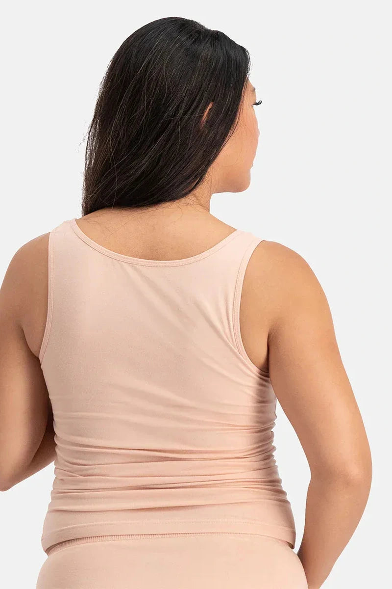 Canottiera donna spalla larga in bamboo (set 2 pezzi)