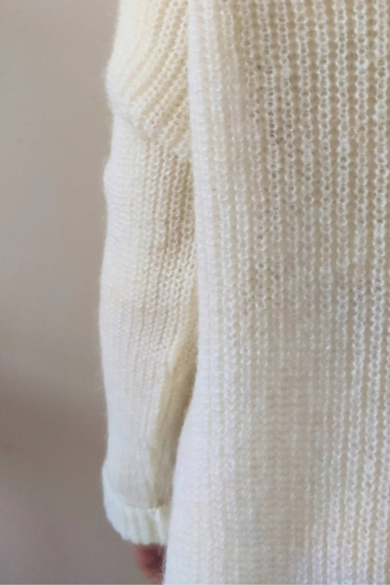 Cardigan bambina lana mohair Nuvoletta