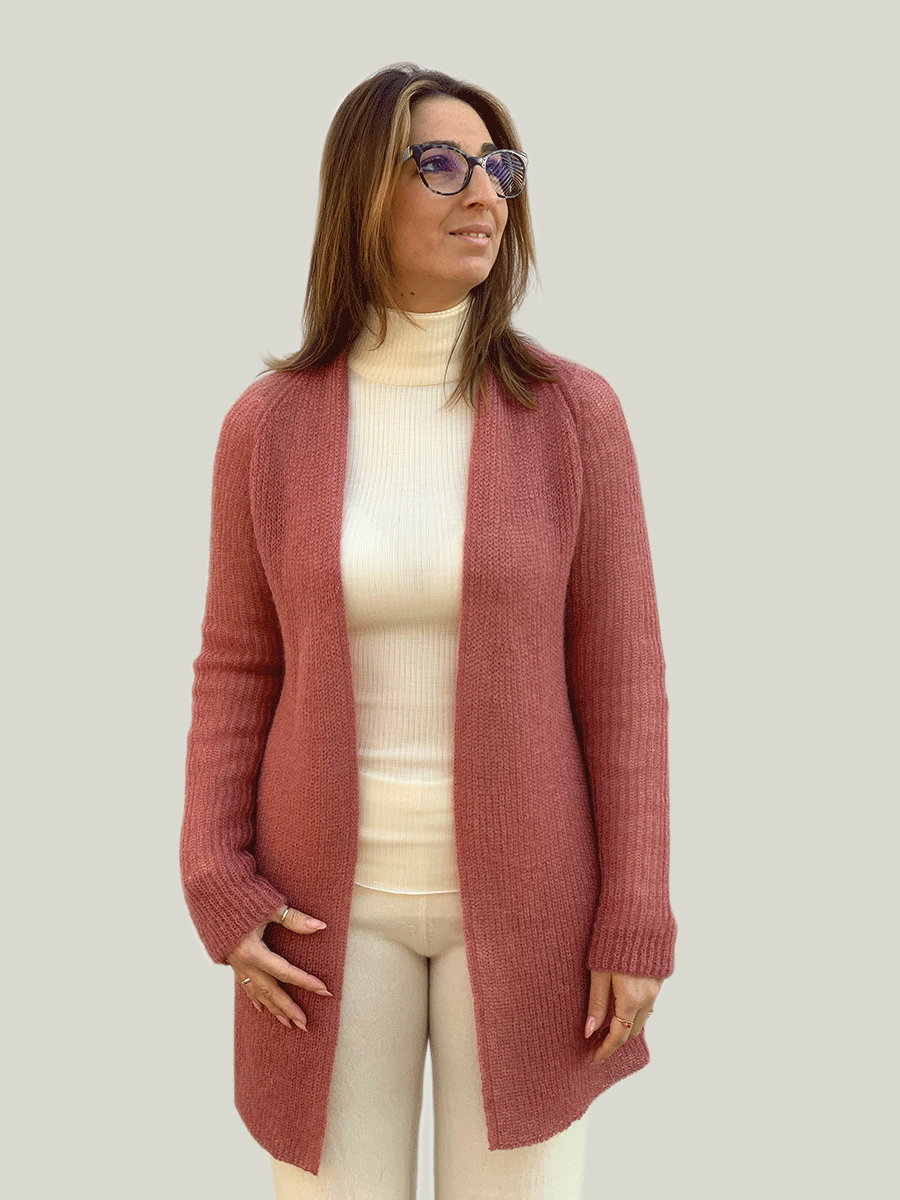Cardigan donna Nuvola in mohair