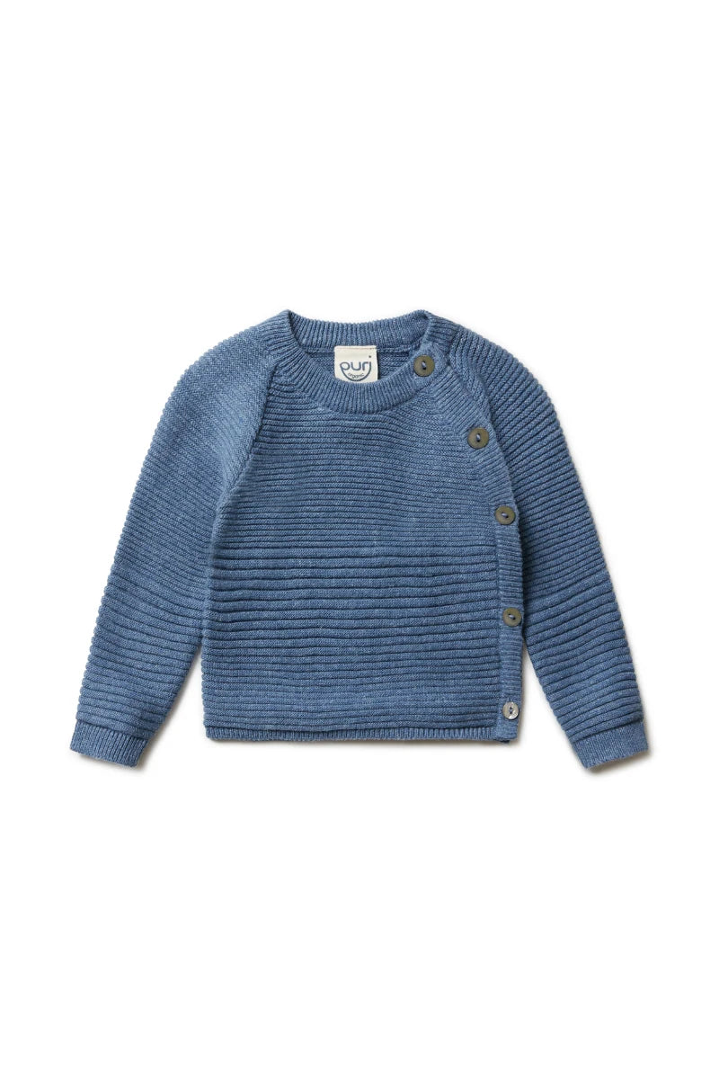 Cardigan neonato in Cotone e Lino kimono Puri Organic