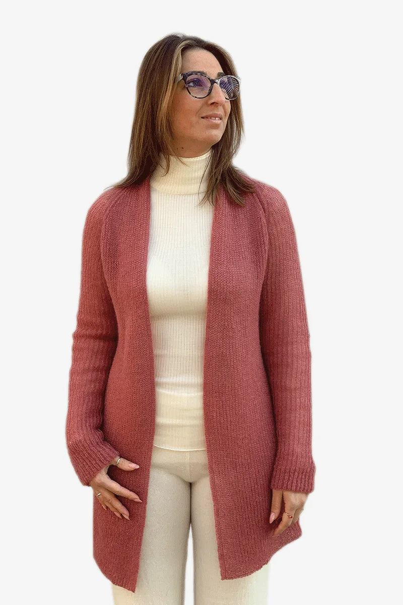 Cardigan donna Nuvola in mohair