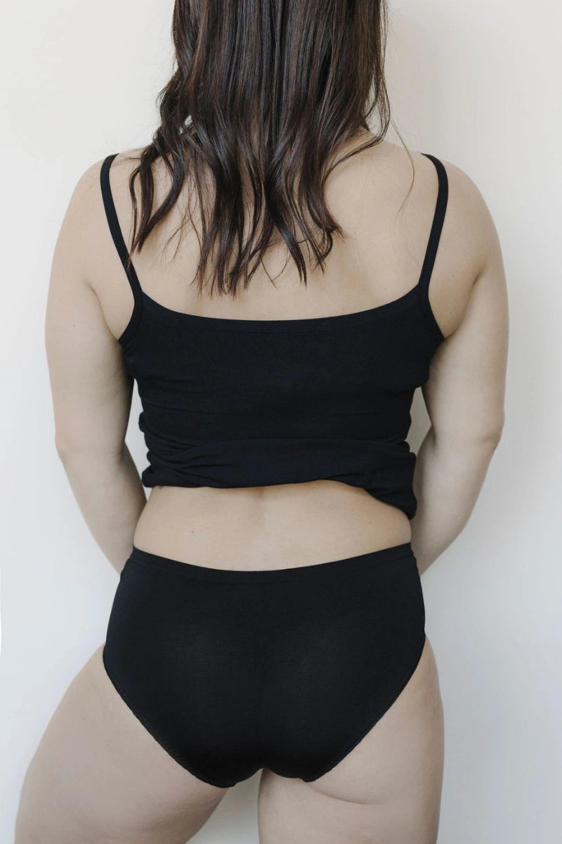 Culotte vita alta donna in seta vegetale