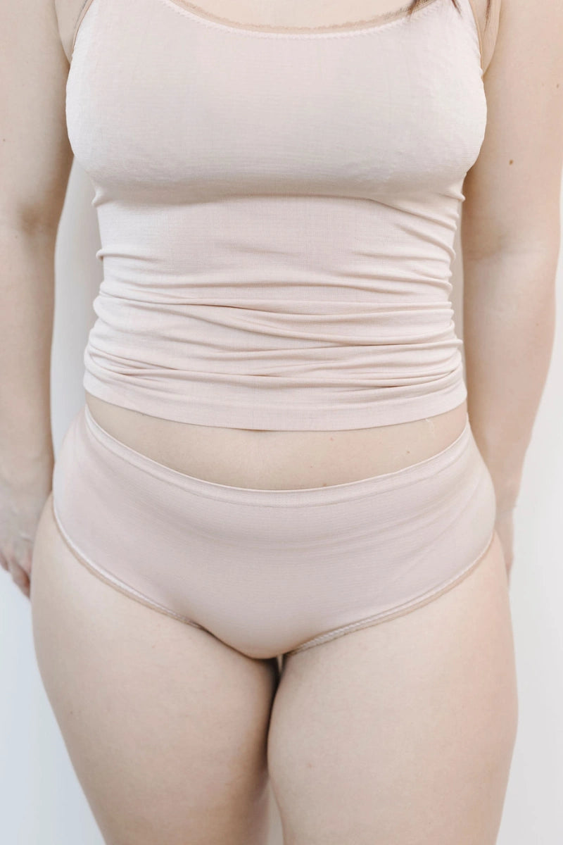 Culotte vita alta donna in seta vegetale