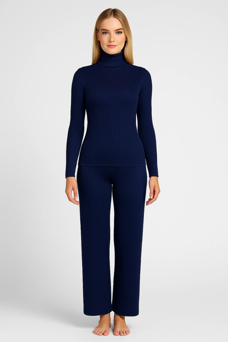 Pantaloni lunghi a palazzo donna in modal cashmere