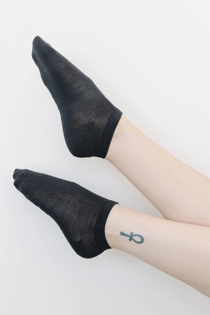 Calza fantasmino donna e uomo in tencel
