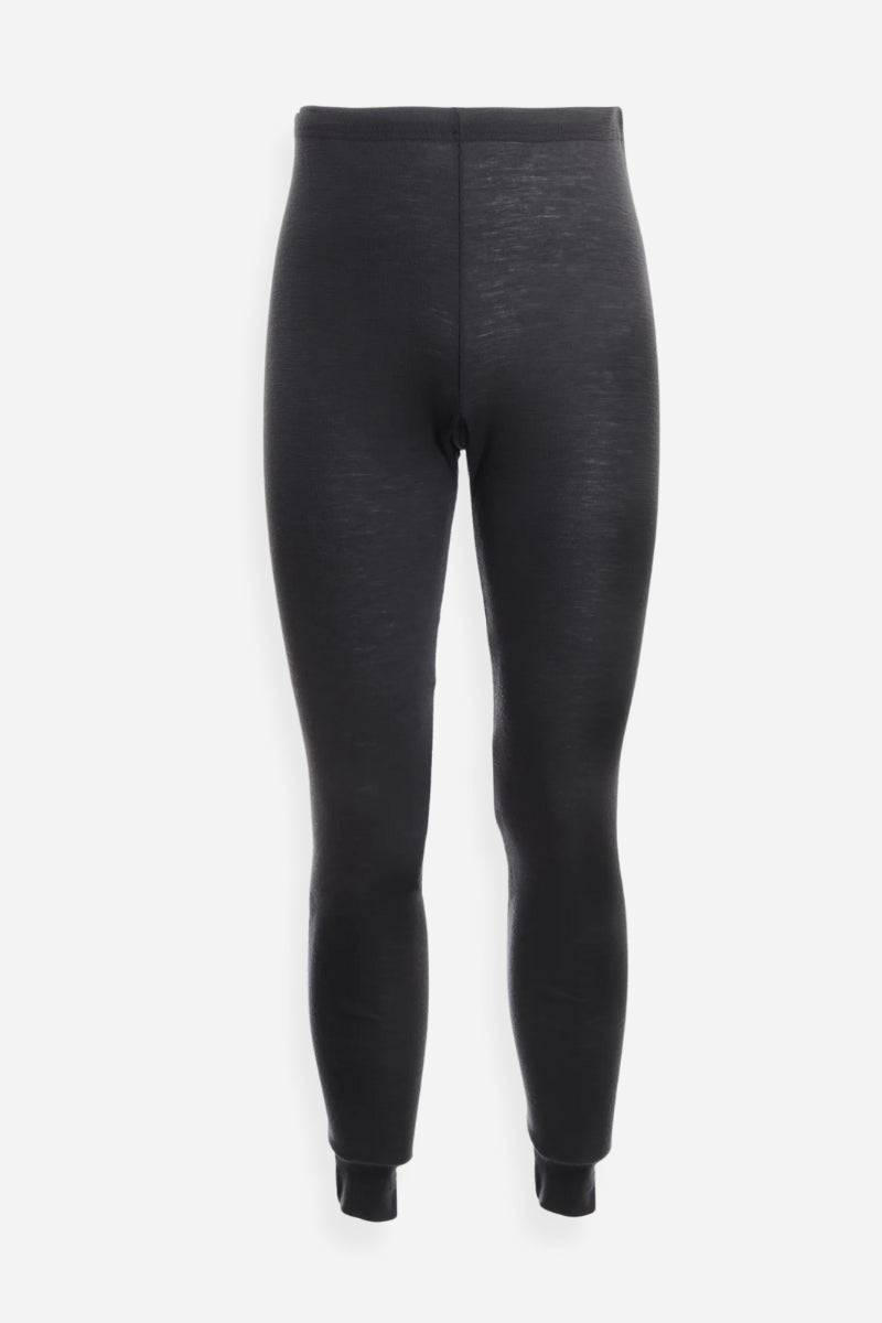 Leggings donna lana e seta con polsino
