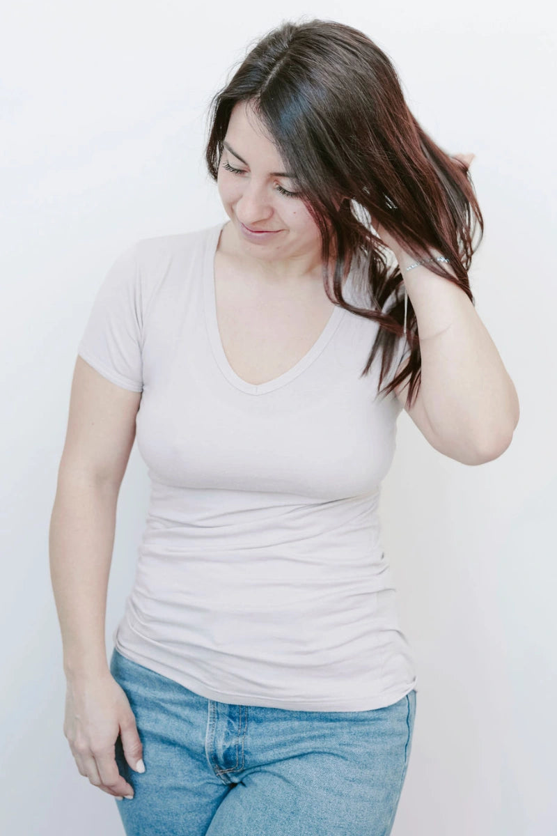 Maglia manica corta 4 in 1 gravidanza e allattamento