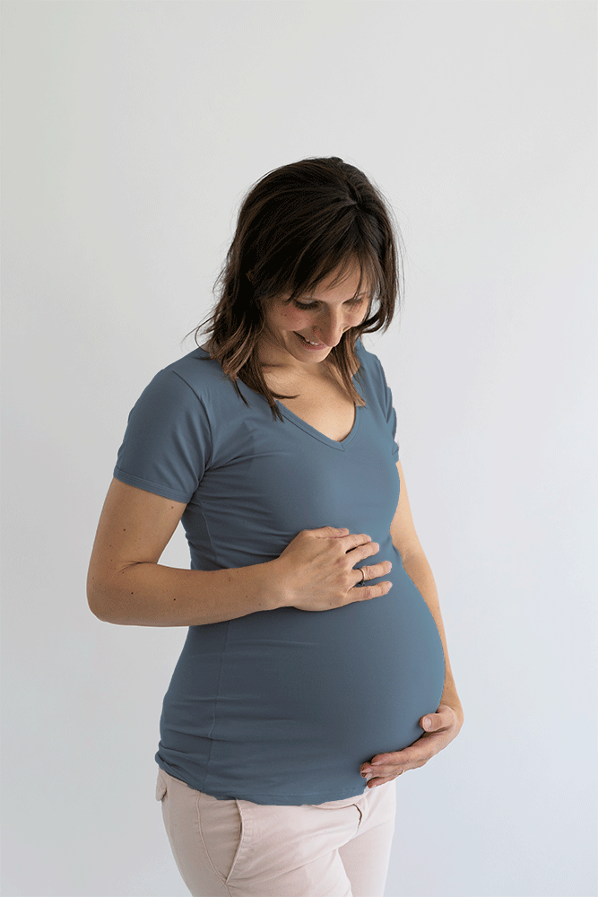 Maglia manica corta 4 in 1 gravidanza e allattamento