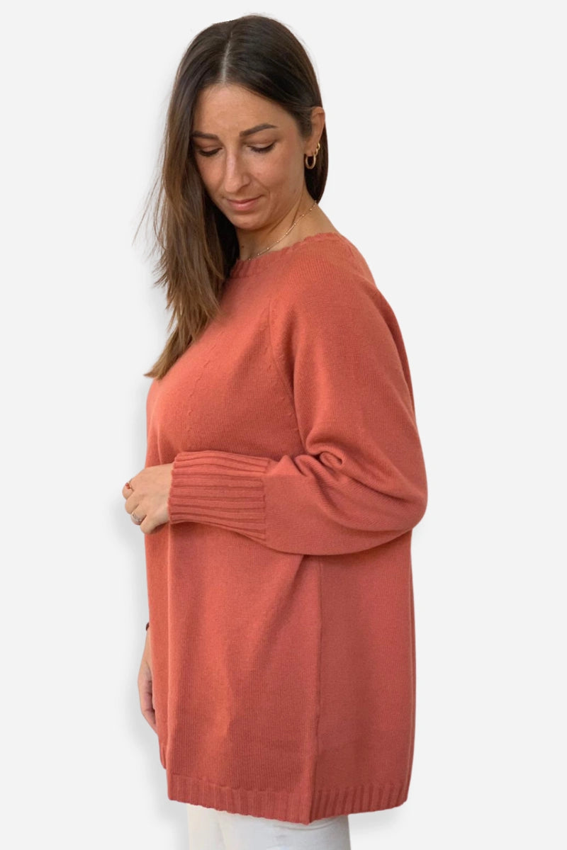 Maxi maglia lana e cachemire donna