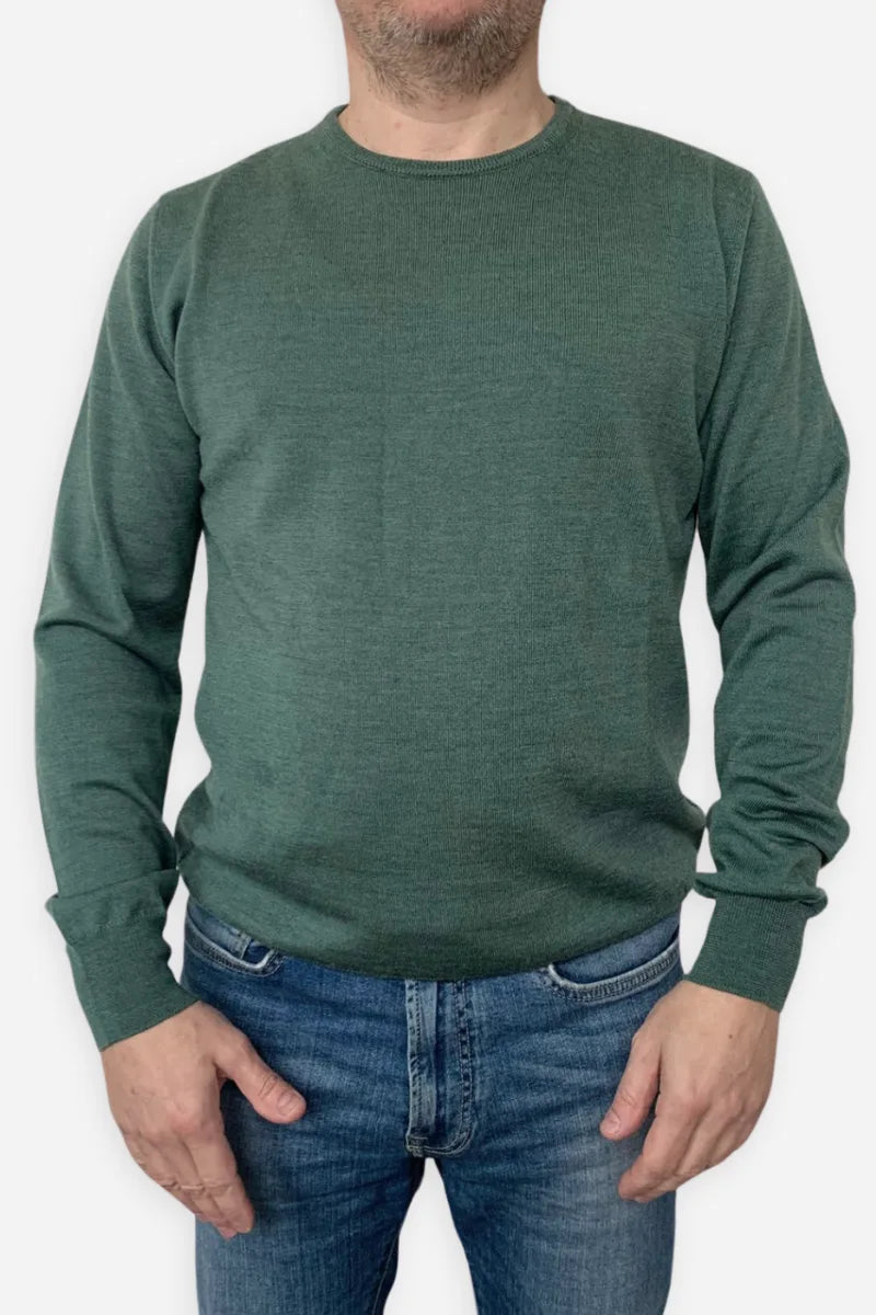 Maglione Uomo Girocollo in lana merinos