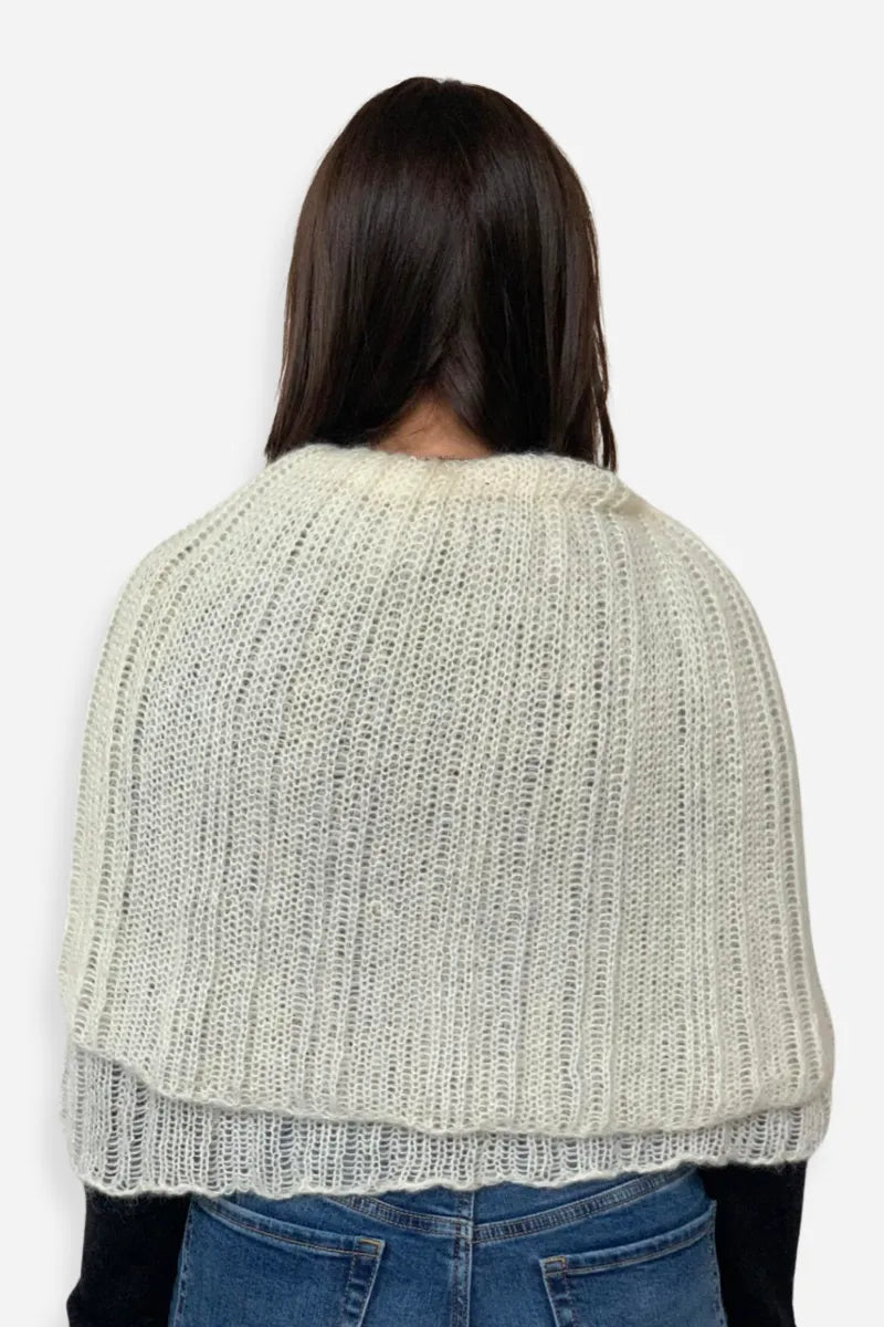 Sciarpa scaldacollo in lana mohair