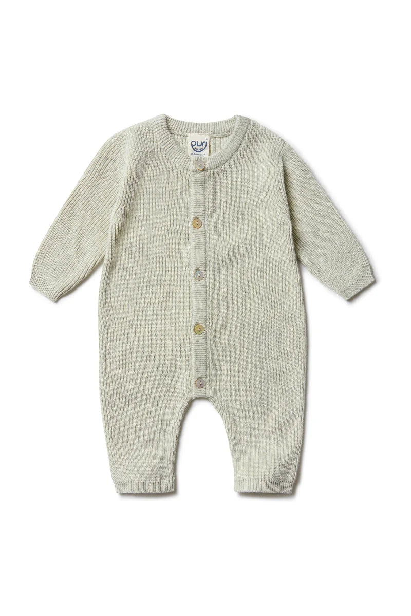 Tutina intera Neonato Cotone e Seta Puri Organic