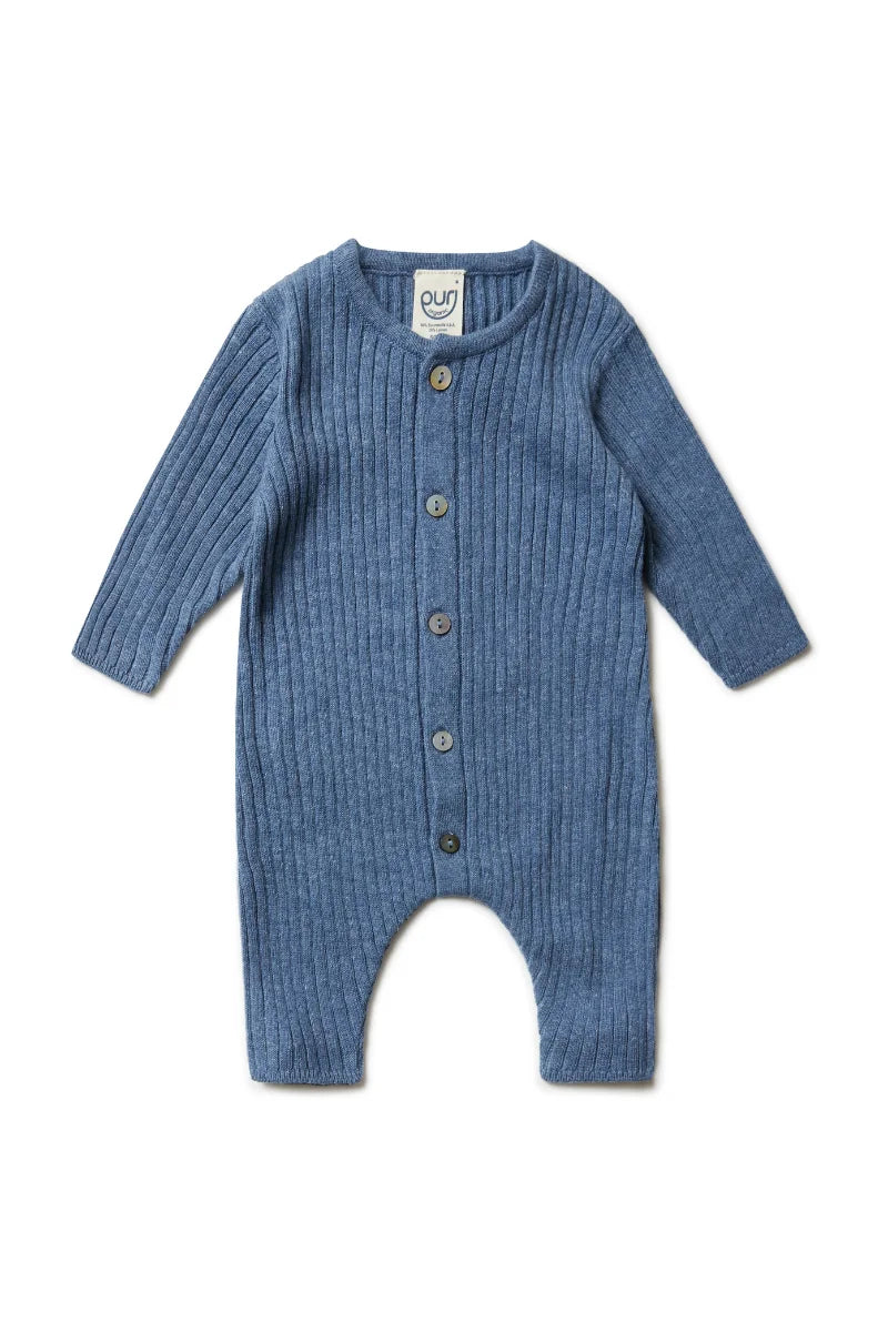 Tutina Neonato Cotone e Lino Puri Organic