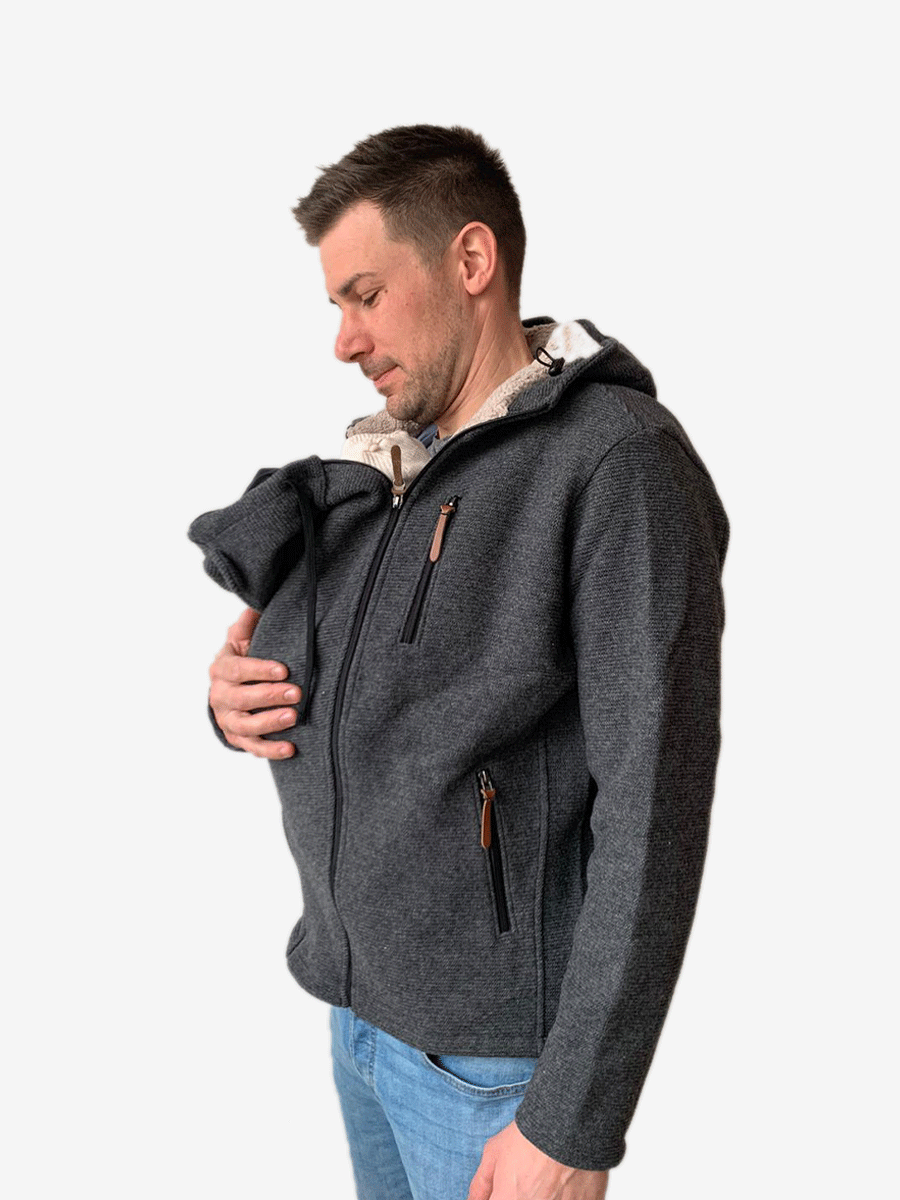 Cappotto uomo babywearing "Modello Abbracci"