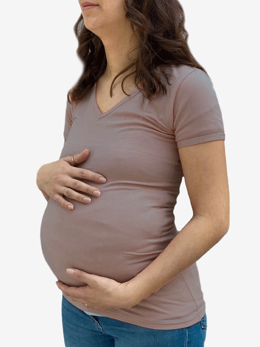 Maglia manica corta 4 in 1 gravidanza e allattamento