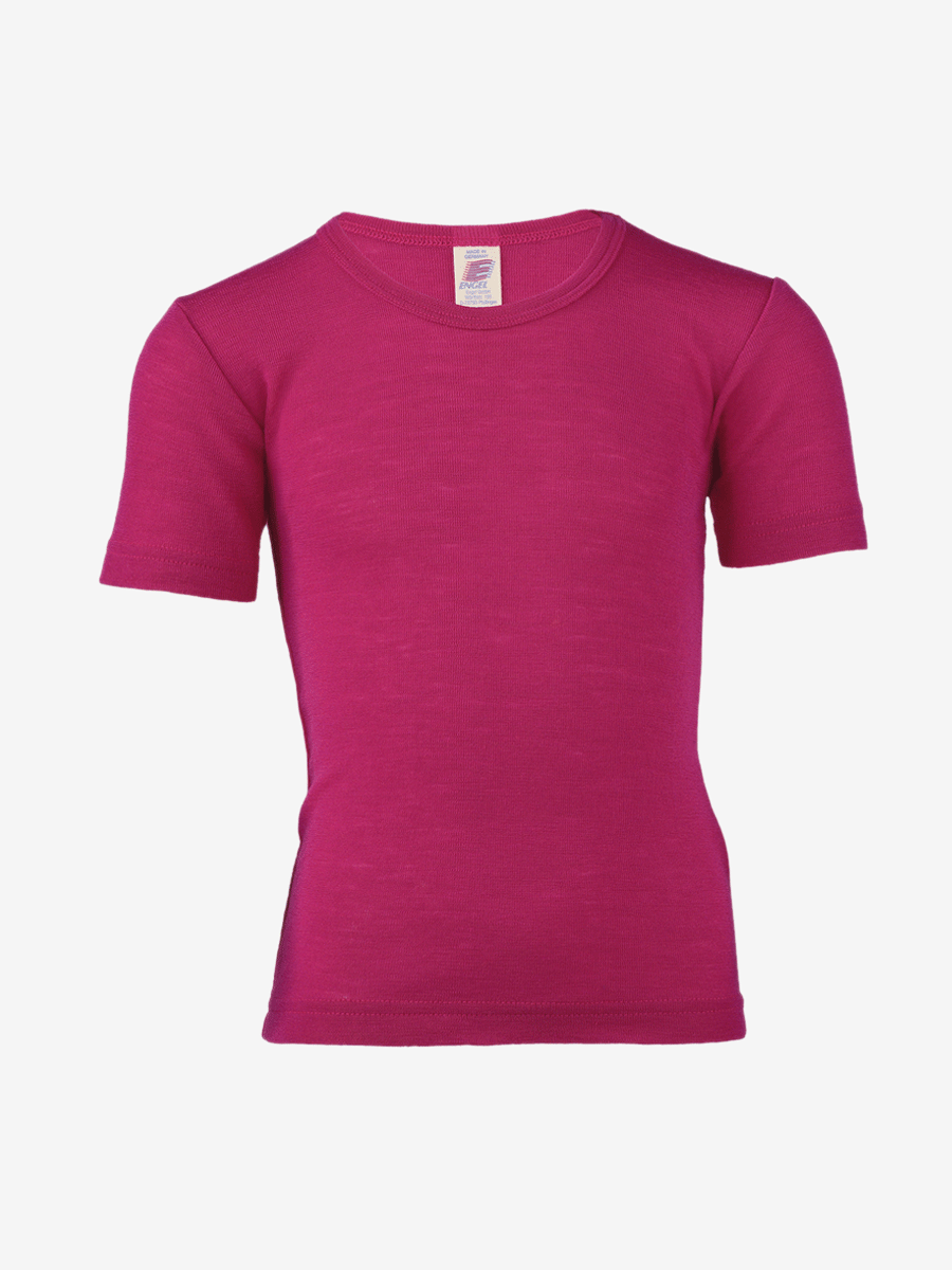 Maglia intima manica corta in Lana e Seta bambino