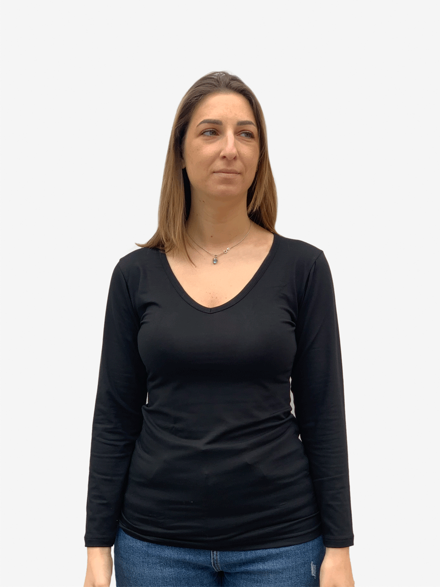 Maglia manica lunga allattamento e gravidanza