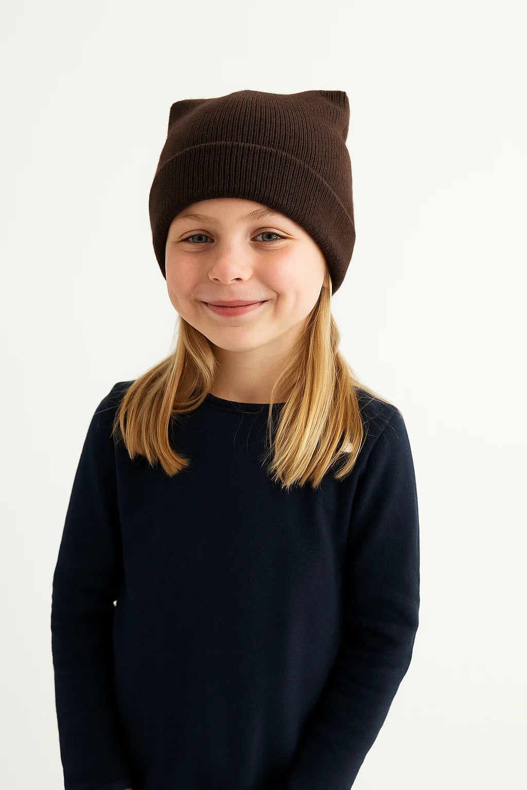 Berretto bambino con orecchiette in Lana