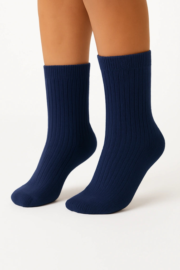 Charentaises Pantofole In Lana Donna – Blu Stampato, Comode E Calde, Suola In Gomma, Taglia 39 EU