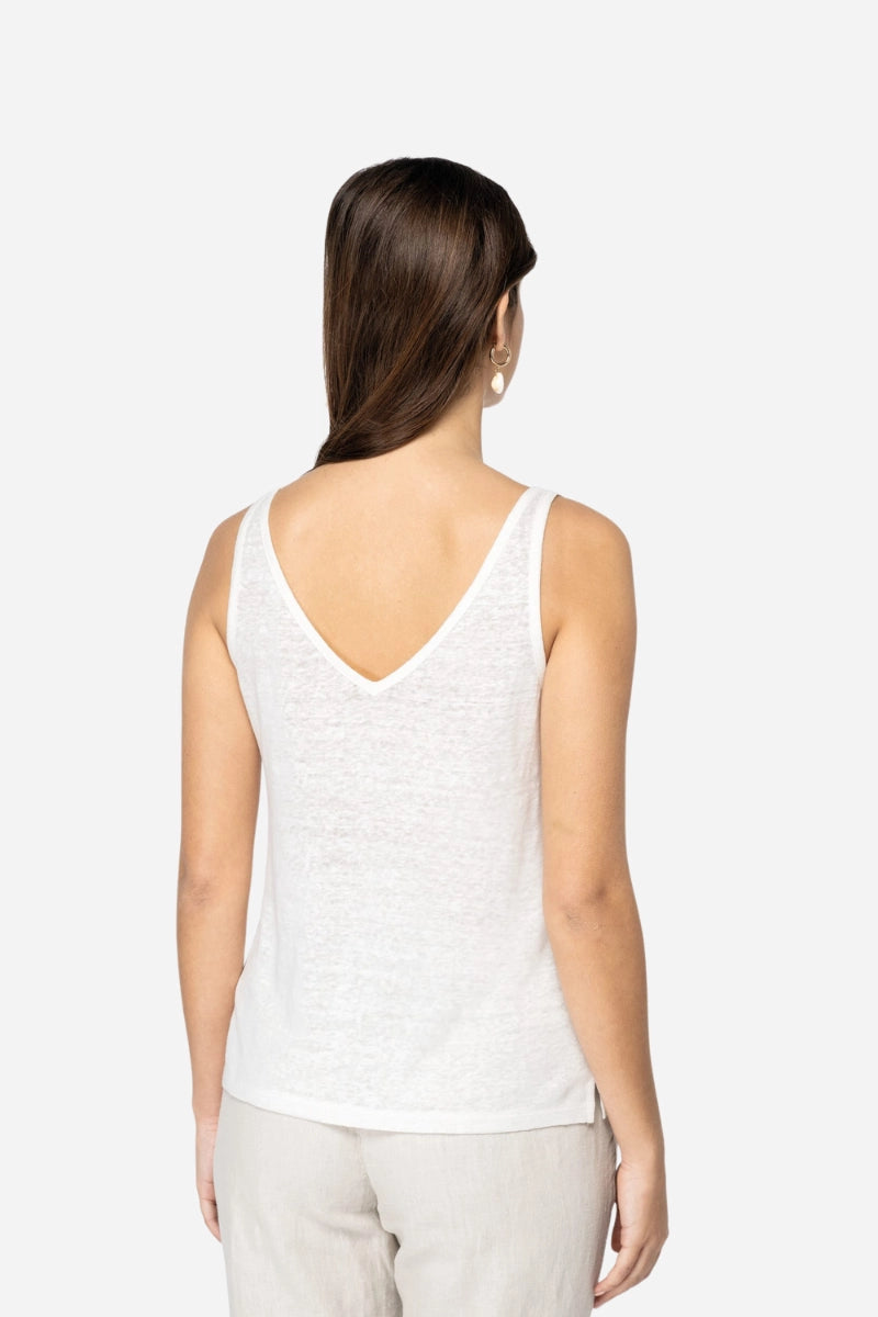 Canotta donna in lino