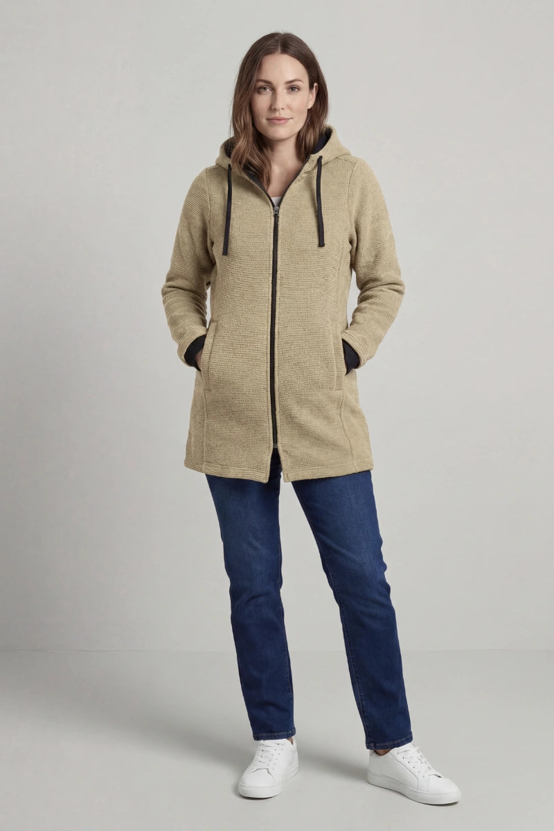 Cappotto Donna in Lana con Cappuccio "fine serie"