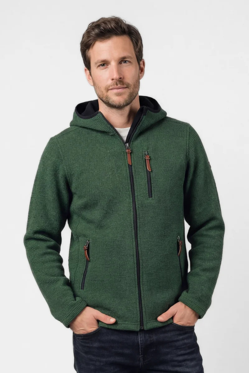 Cappotto Uomo con cappuccio in Lana