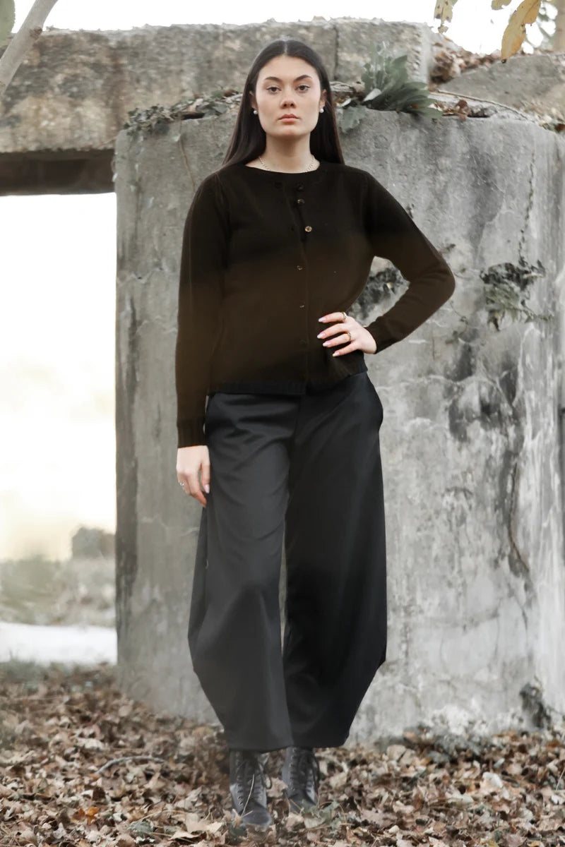 Cardigan lana donna con bottoni