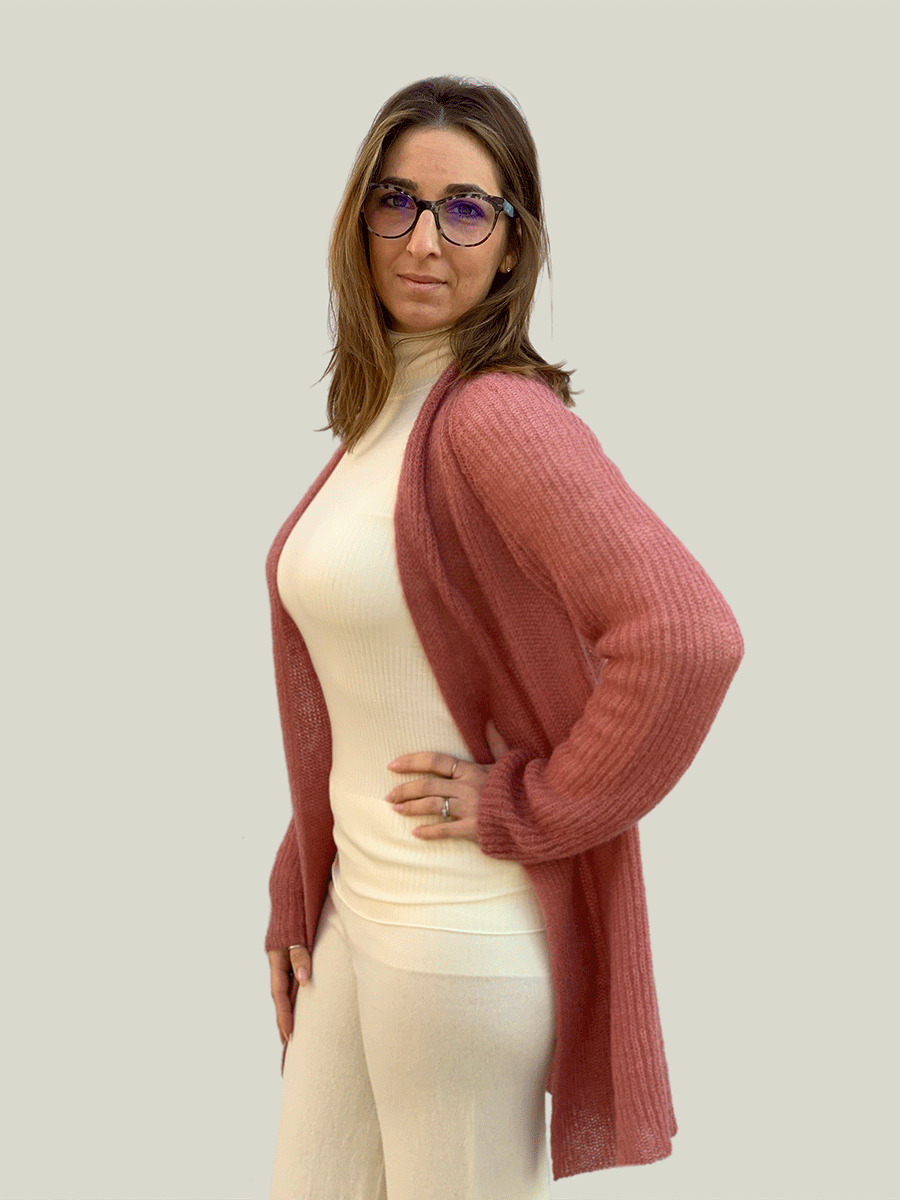 Cardigan donna Nuvola in mohair