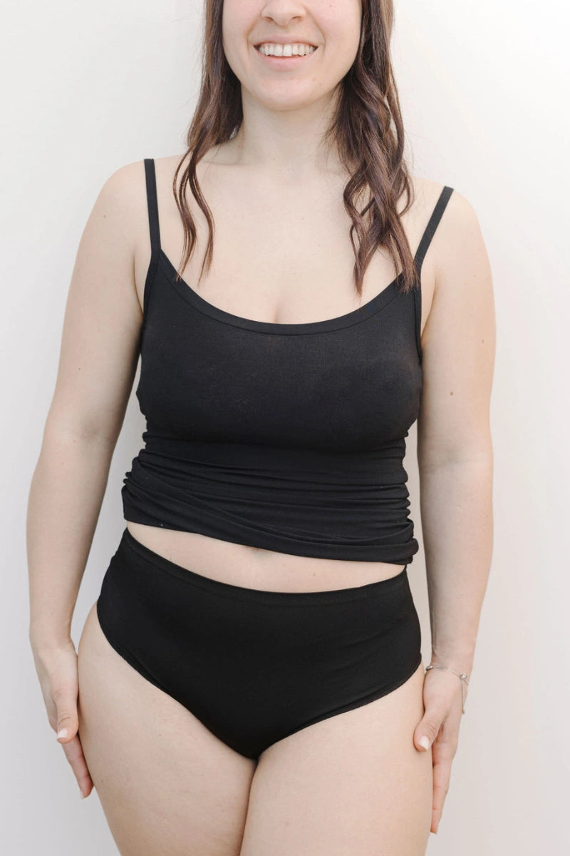 Culotte vita alta donna in Eucalipto