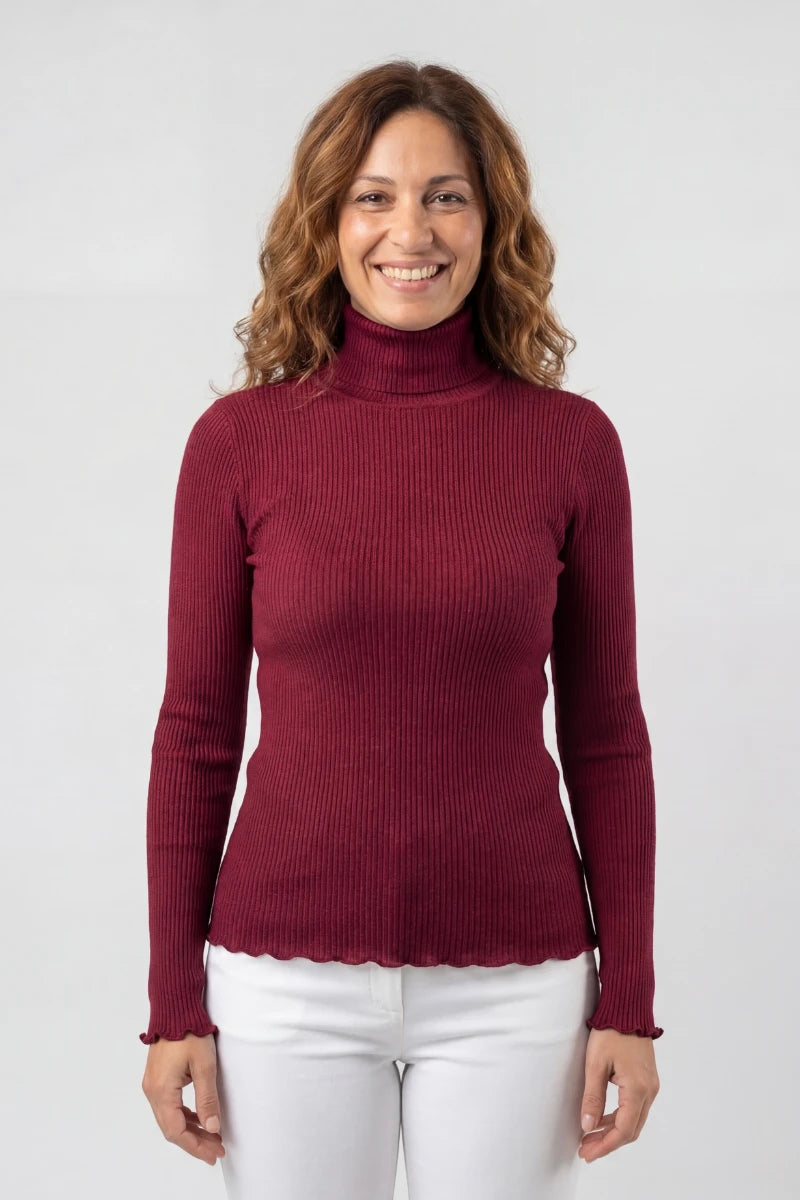 Dolcevita donna in Lana e Seta manica lunga