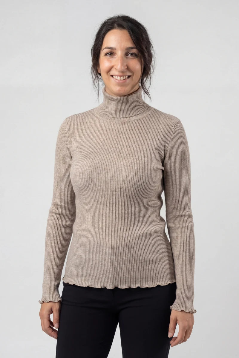 Dolcevita donna in Lana e Seta manica lunga