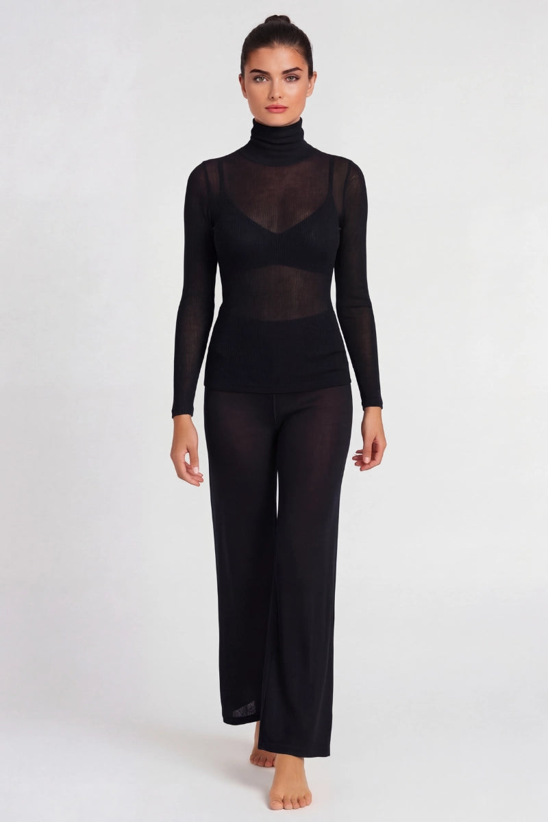 Dolcevita modal cashmere donna collo alto