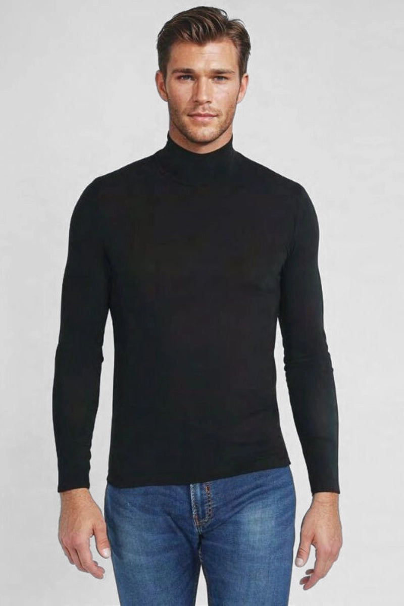 Dolcevita uomo in modal cashmere collo alto