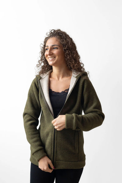 Felpa donna in lana con cappuccio – WearMe Babywearing