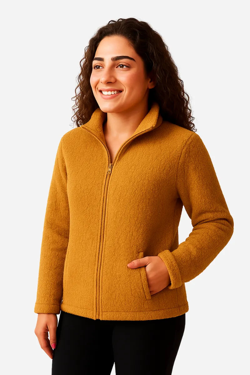 Felpa teddy donna in lana