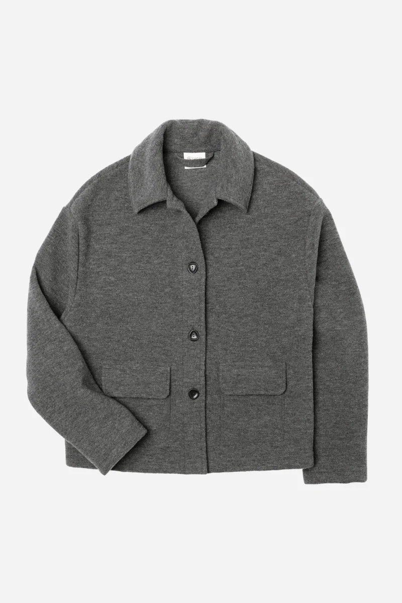 Giacca corta donna in lana cotta con tasche Engel