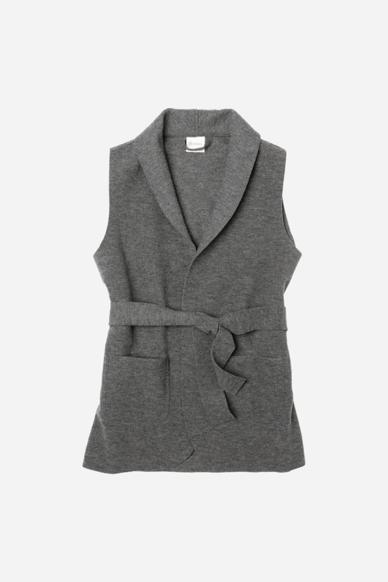 Gilet blazer donna in lana cotta Engel