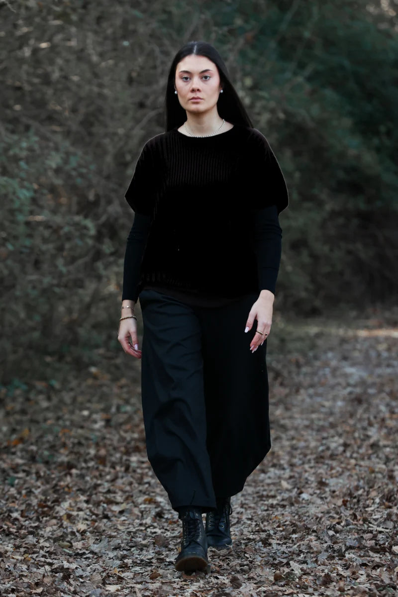 Gilet di lana donna a coste