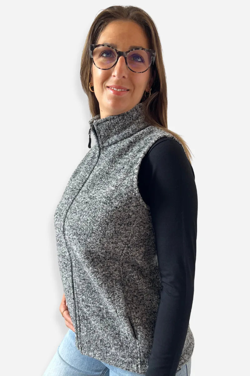 Gilet unisex in lana e cotone 3 in 1