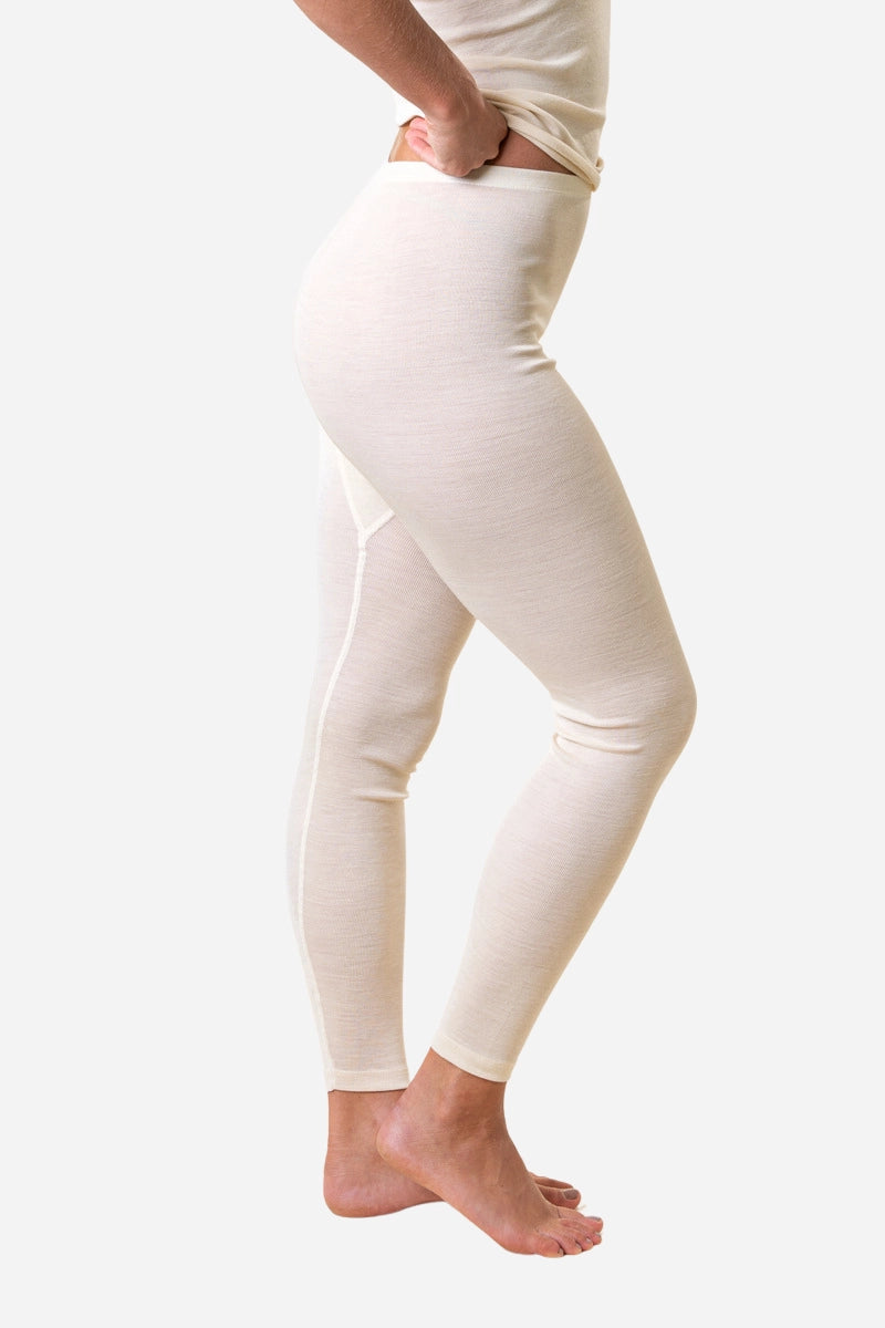 Leggings lana e seta donna