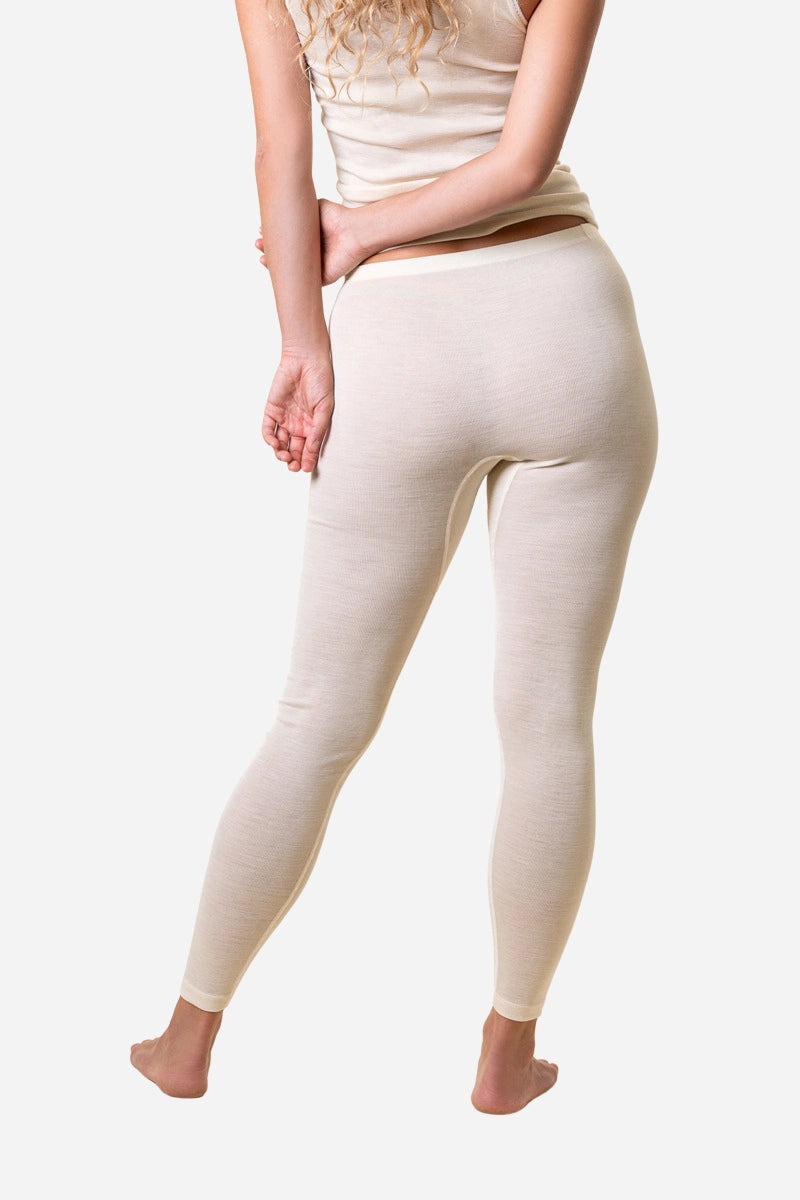 Leggings lana e seta donna