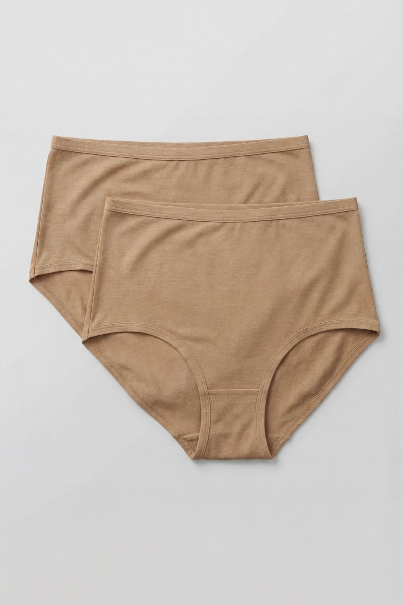 Slip vita alta donna in bamboo (set 2 pezzi)