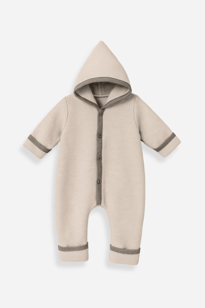 Tutona termica overall neonato in Lana cotta