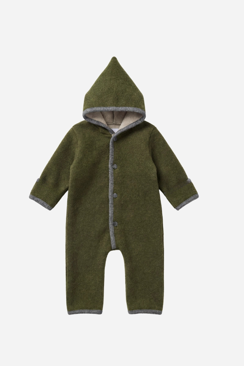 Tutona termica overall neonato in Lana pilizzata