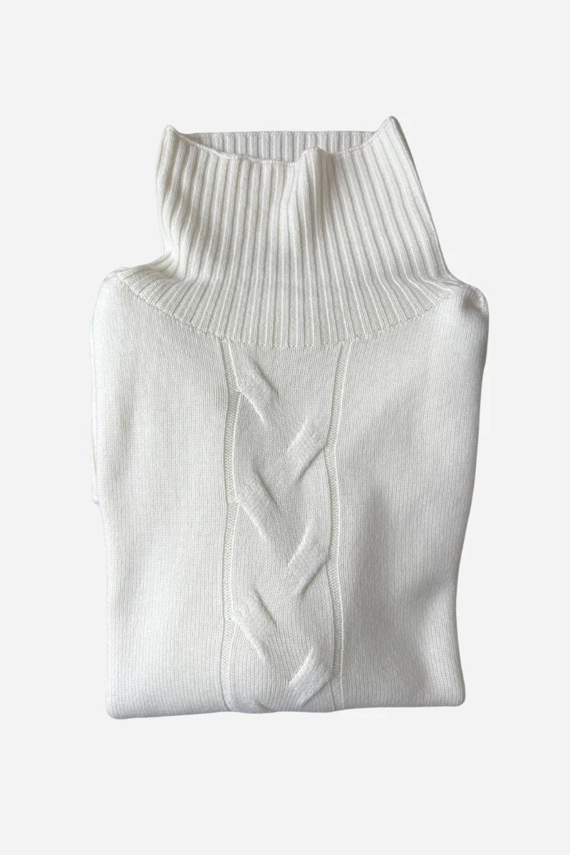 Vestito lana donna lungo intrecciato